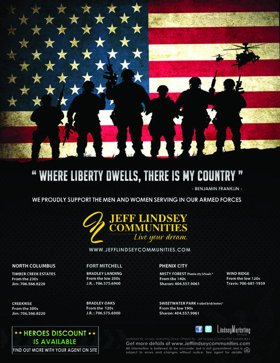 Jeff Lindsey Communities Proudly Honors Our Heroes - Freedom Builder Homes